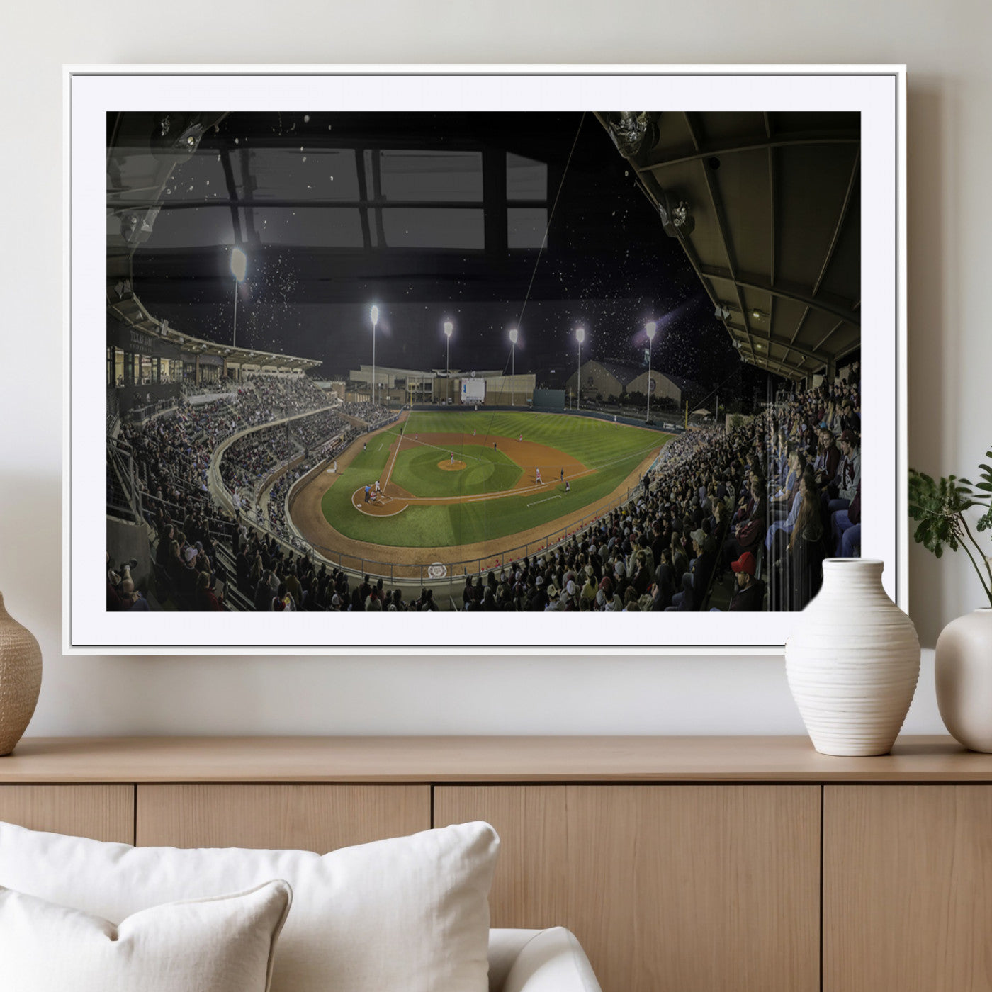 MGC-FP-36x24 - Olsen Field at Blue Bell Park - Texas A&M Aggies Baseball Stadium Wall Art Canvas Print