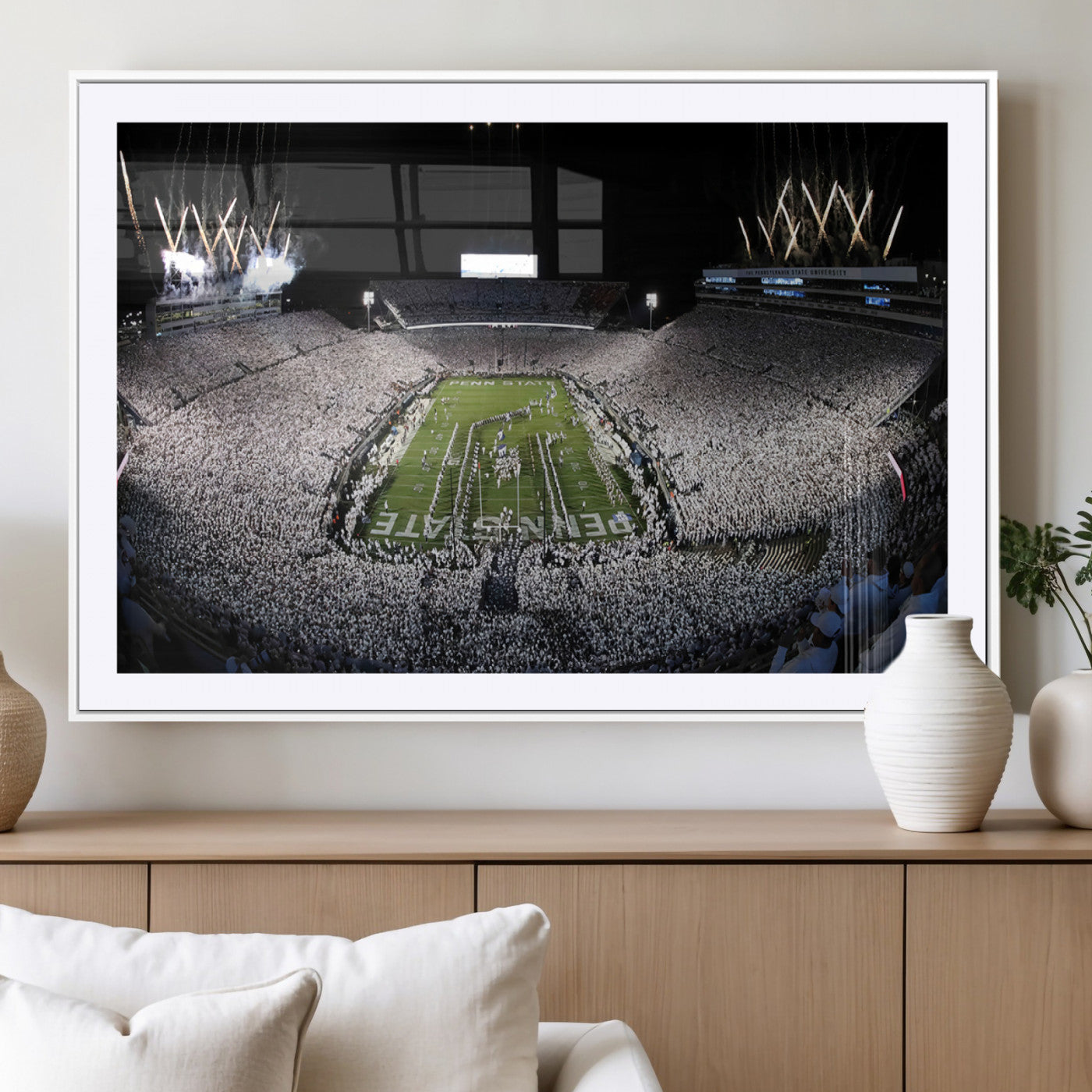 84537-MGV-CV-36X24-Penn State Beaver Stadium Canvas Wall Art - Nittany Lions Football Print