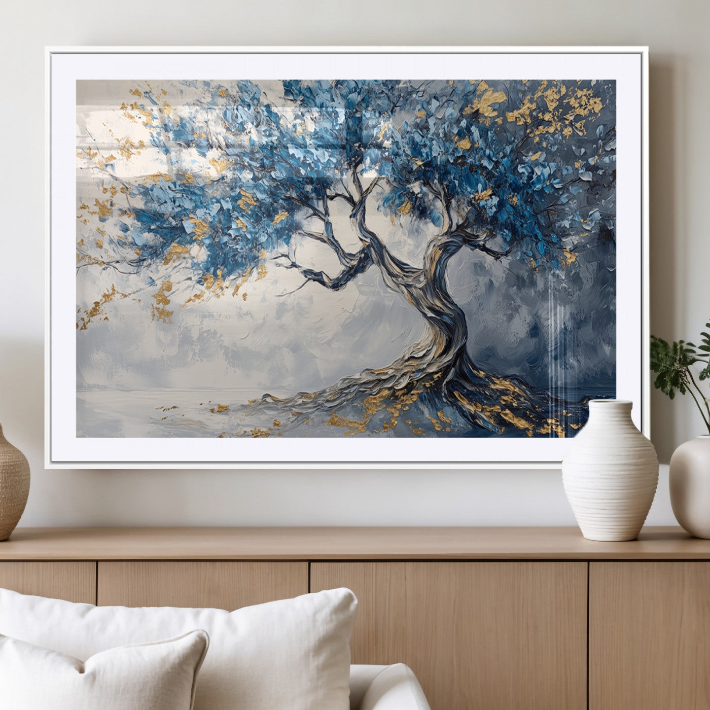 MGC-FP-36x24 - Abstract Tree Painting Canvas Wall Art | Tree of Life Painting Wall Art Canvas Print