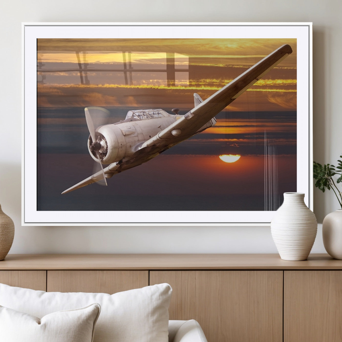 MGC-FP-36x24 - Old War Plane Wall Art Canvas Print