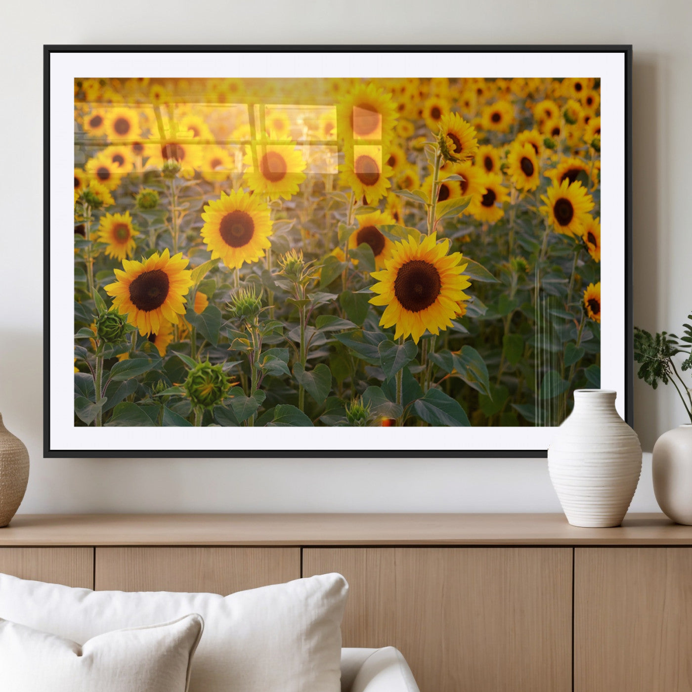 MGC-FP-36x24 - Sunflower Sunshine Wall Art Canvas Print