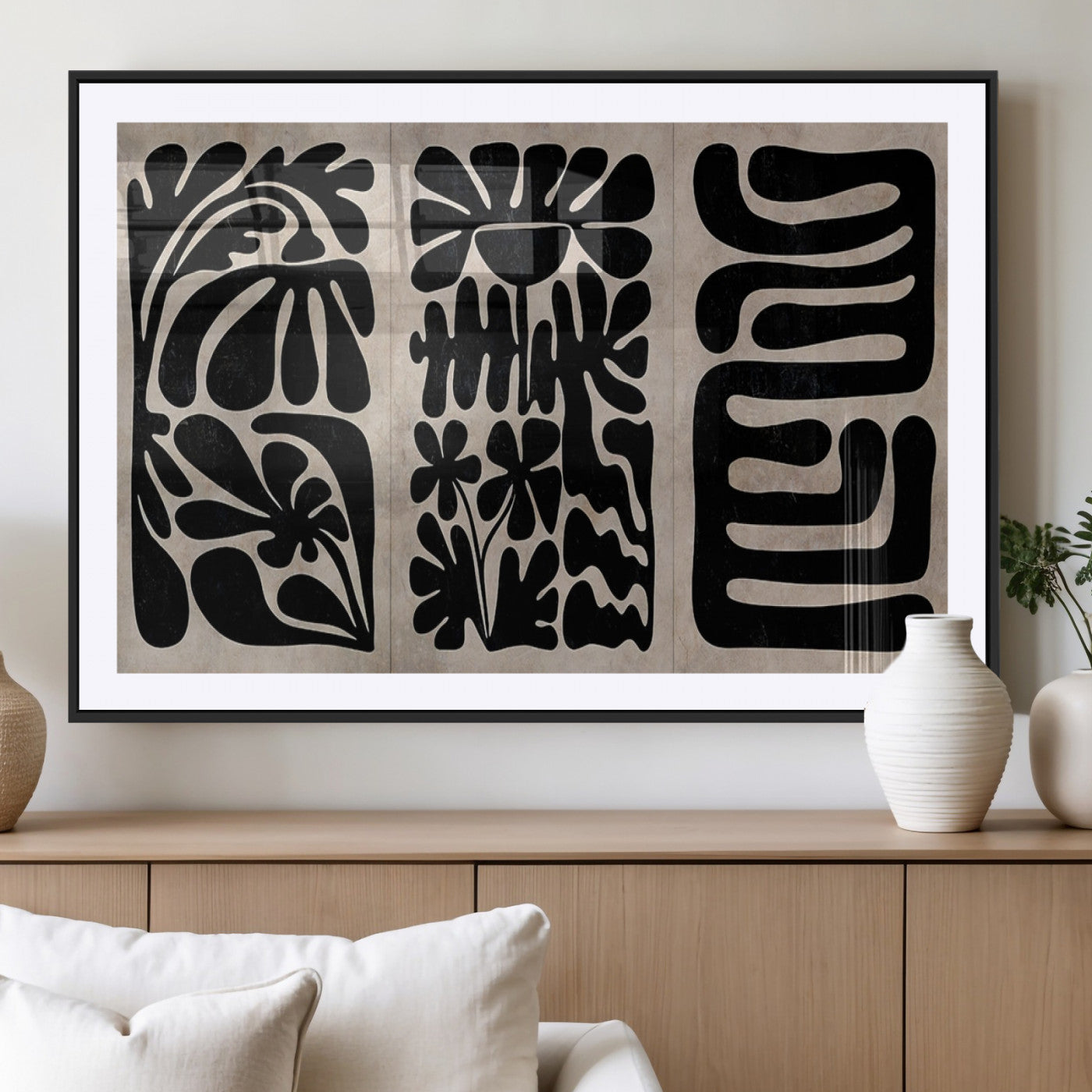 MGC-FP-36x24 - Canvas Print Wall Art Abstract Art Boho, Framed Boho Art Canvas Print