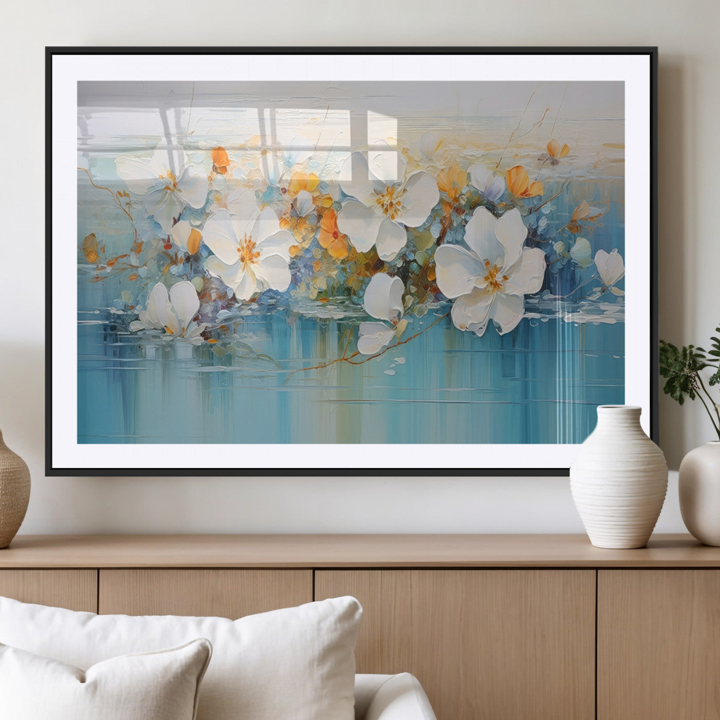 MGC-FP-36x24 - Abstract Flower Wall Art Canvas Print
