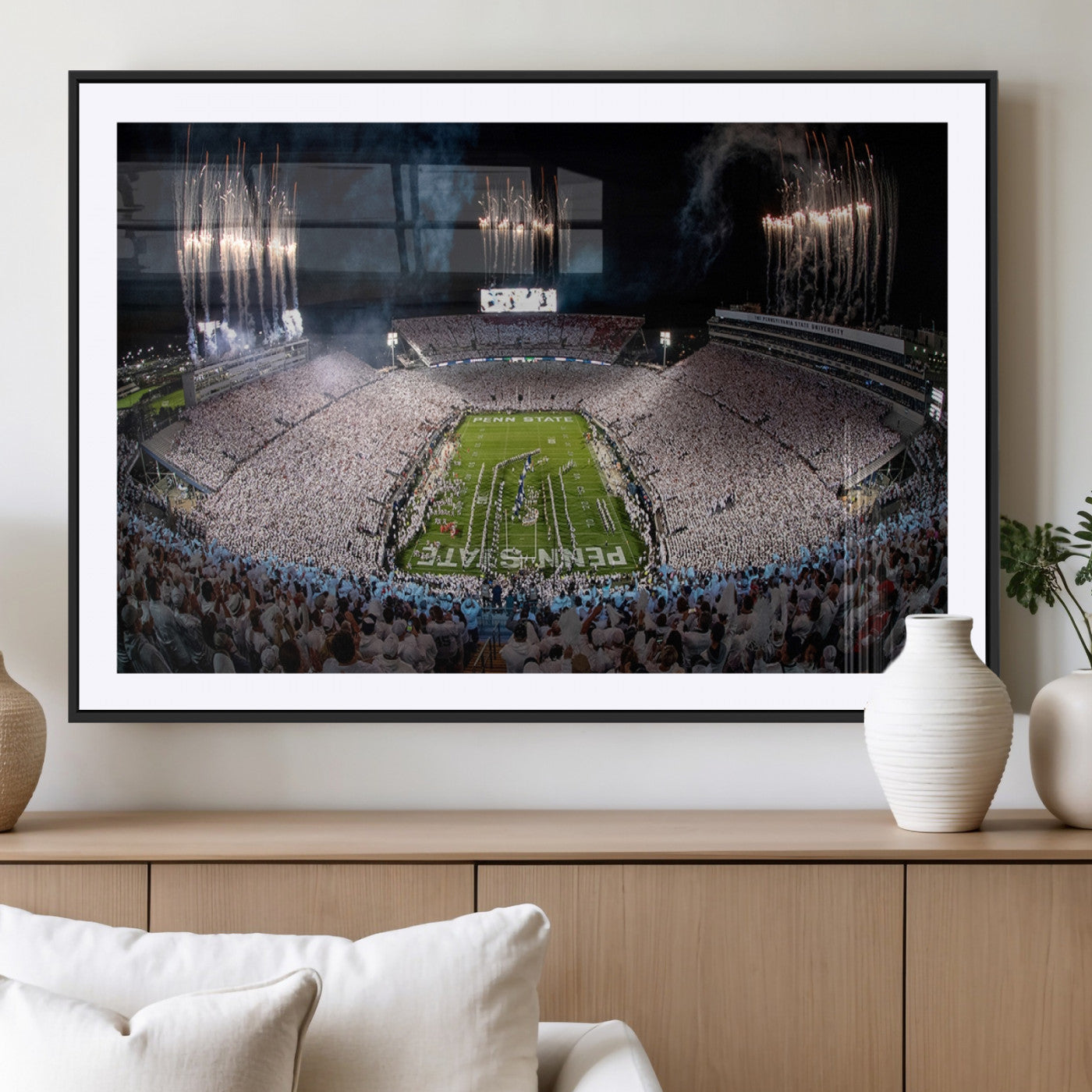 MGC-FP-36x24 - Penn Stadium Football Wall Art Canvas Print, Pennsylvania University Football Stadium