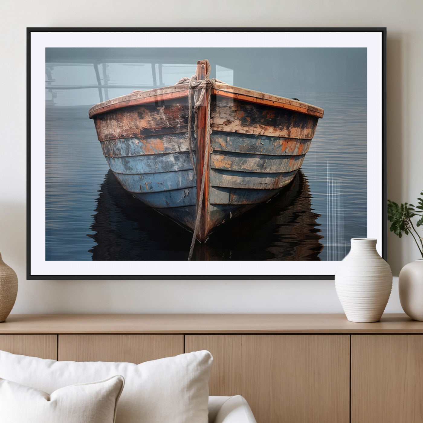 MGC-FP-36x24 - Stunning Vintage Boat Canvas Print | Nautical Wall