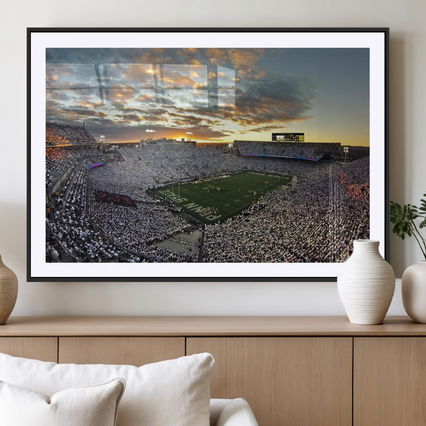 MGC-FP-36x24 - Beaver Stadium Wall Art - Penn State Stadium Wall Art | Penn Nittany Lions Football Match for Sport