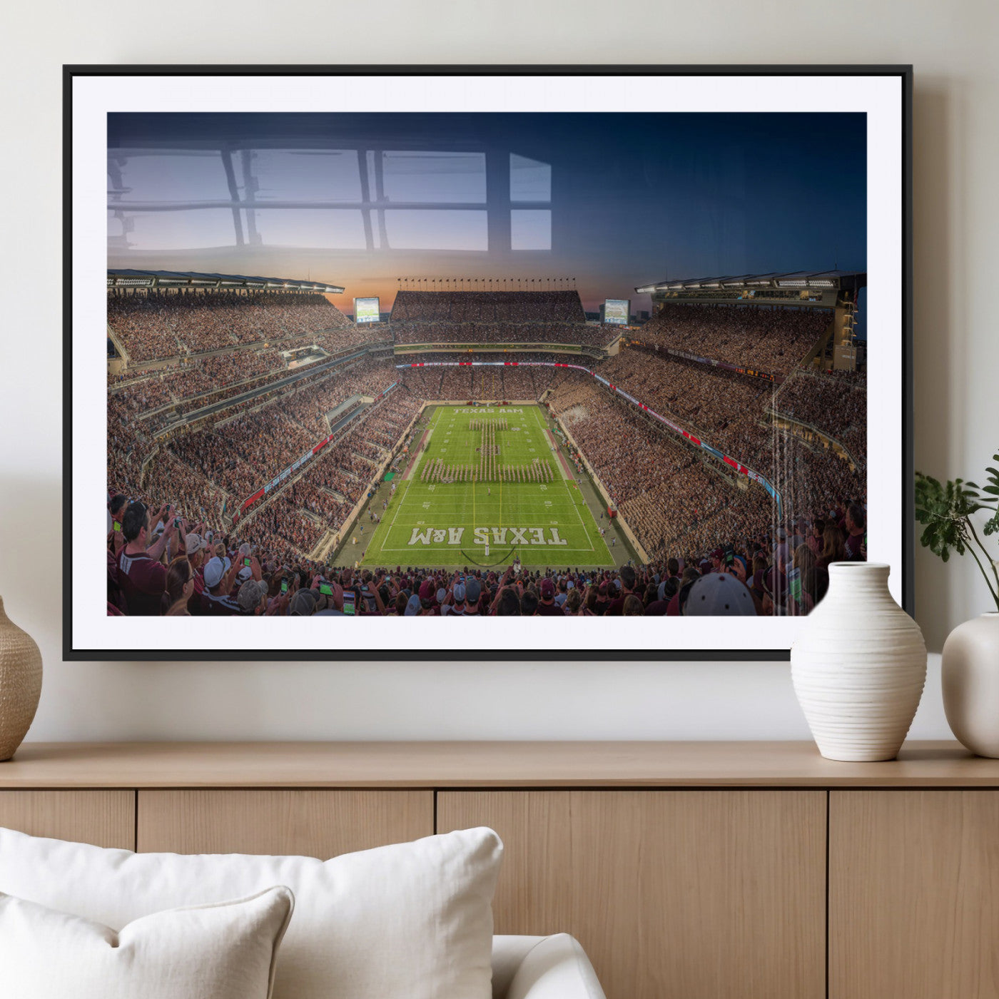 MGC-FP-36x24 - Kyle Field Wall Art Print | Large Texas A&M Aggies Football Canvas Print for Sports Enthusiasts |