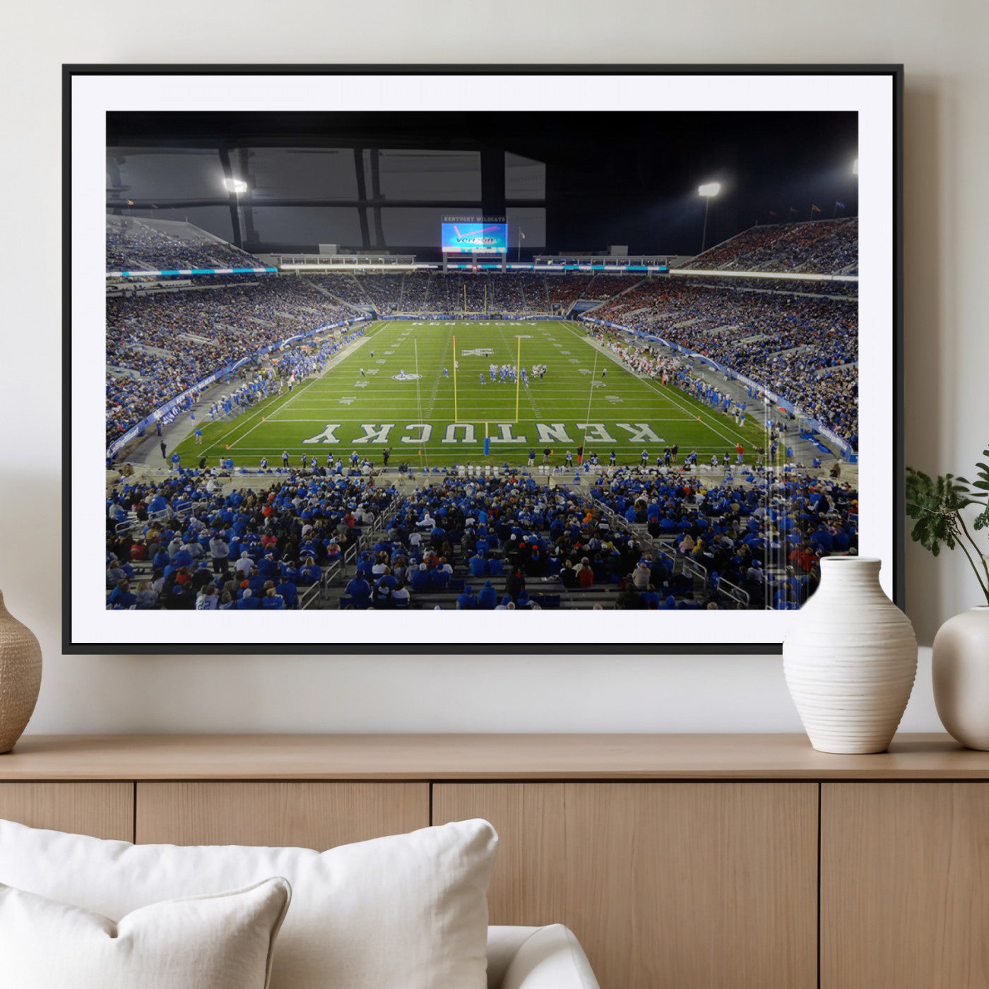 MGC-FP-36x24 - Kroger Field Canvas Wall Art - Kentucky Stadium Wall Art Print - Sunset Football Stadium Wall Decor