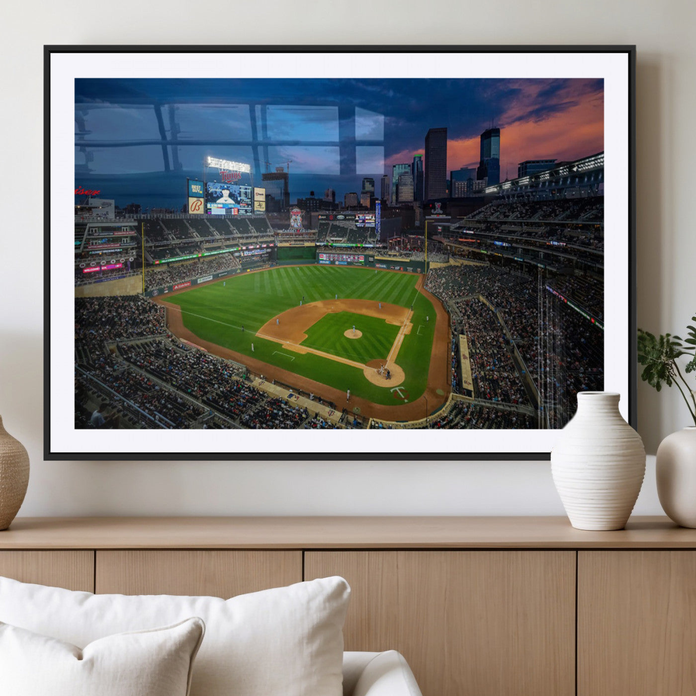 MGC-FP-36x24 - Target Field Wall Art Canvas Print, Baseball Stadium Print, Minneapolis Major League Baseball's