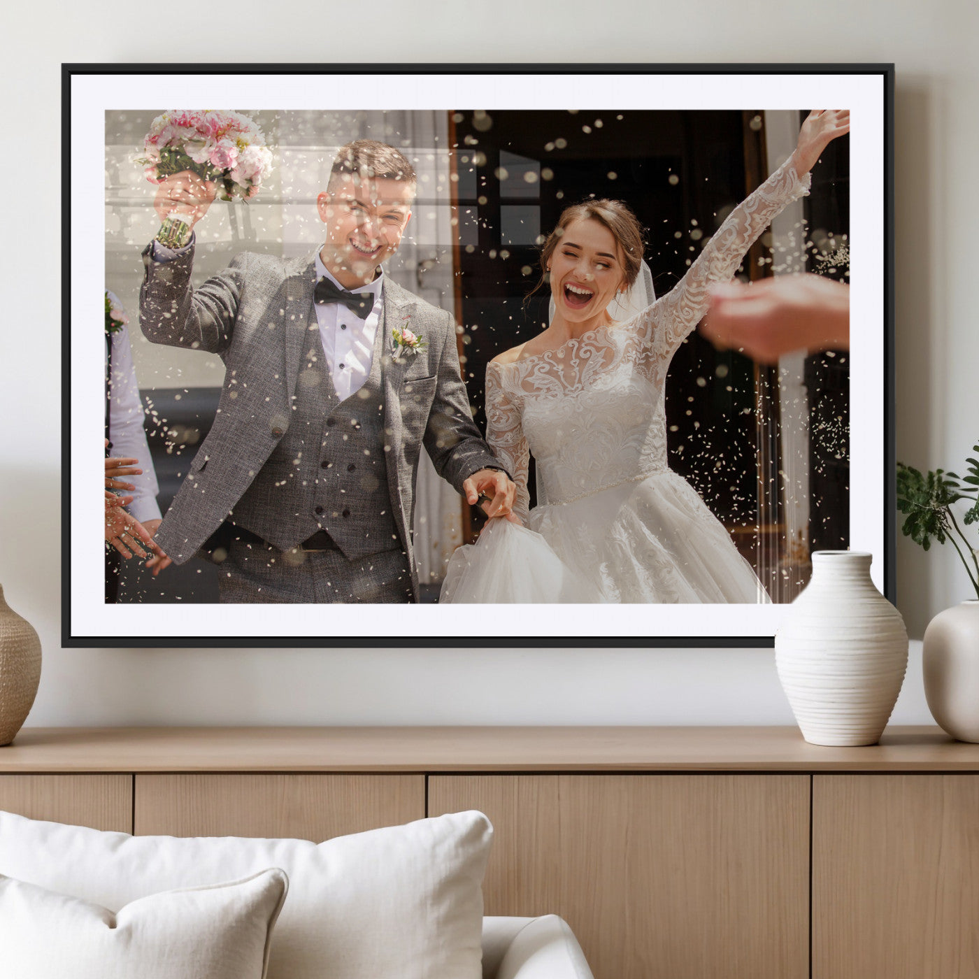Framed Create Your Canvas Print - Personalized Wall Art for Home Decor Wall Art Print, Create Your Own Photo Canvas Print