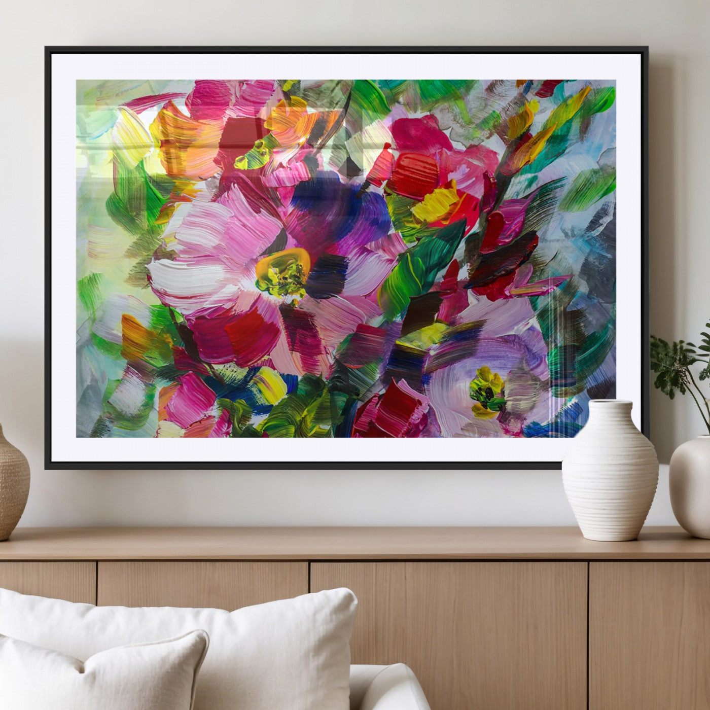 MGC-FP-36x24 - Oil Flower Abstract Canvas Print
