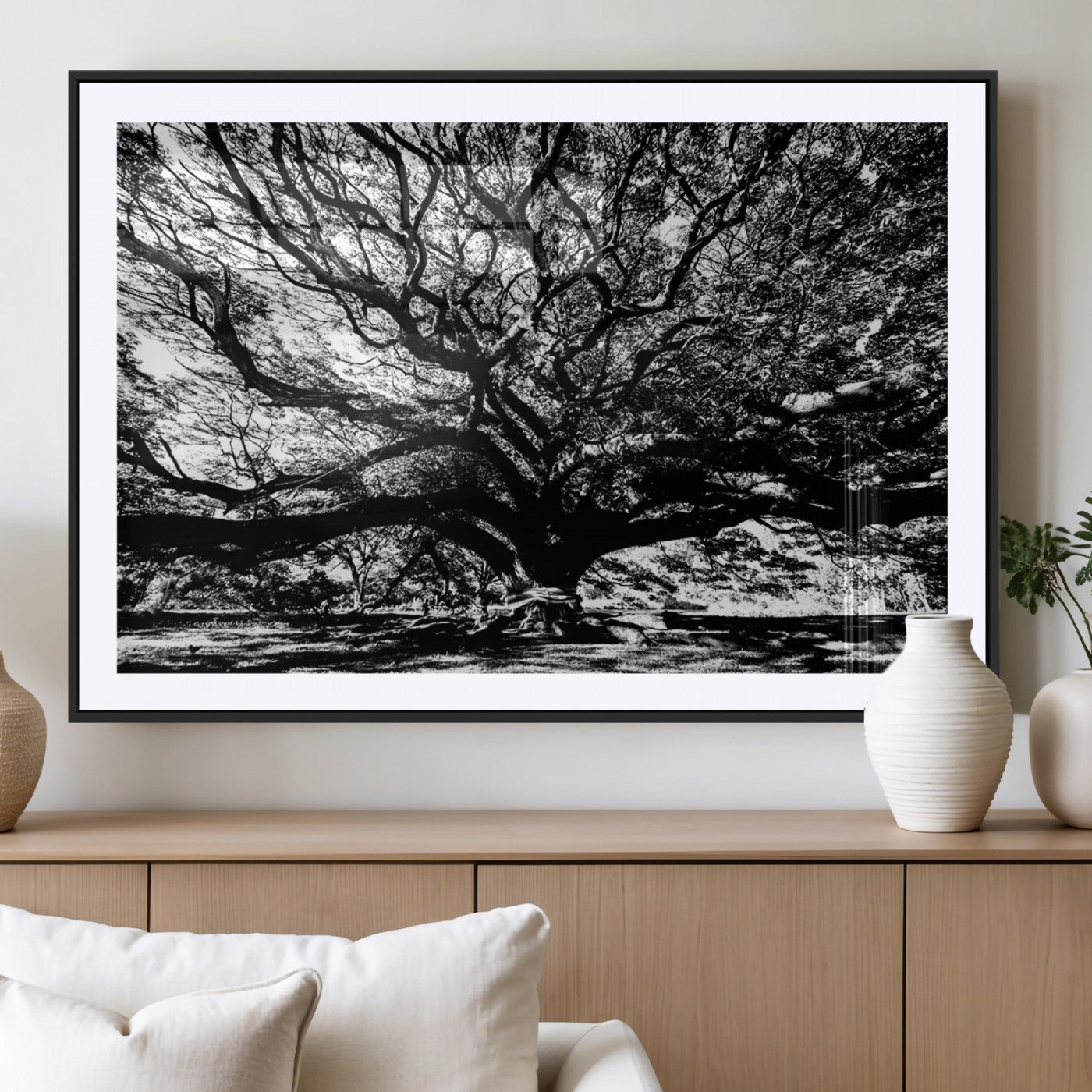 MGC-FP-36x24 - Mighty Angel Oak Wall Art | Angel Oak Tree Art Print
