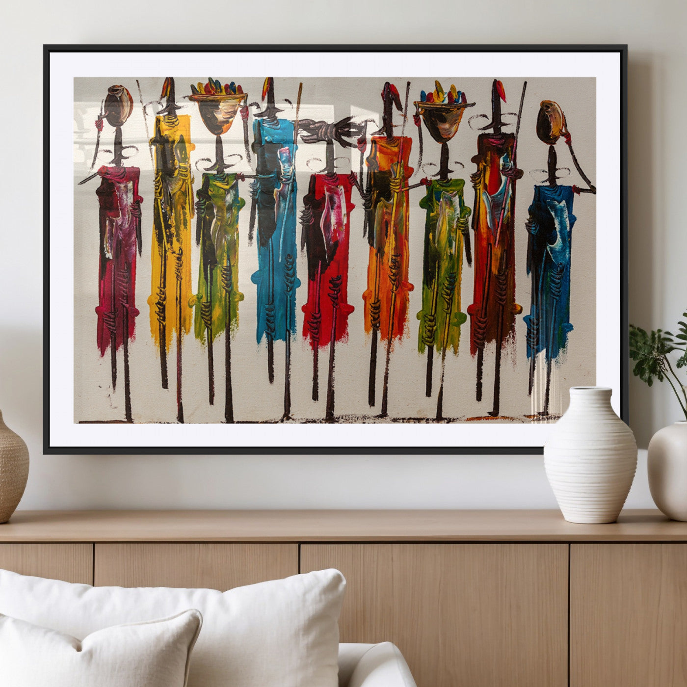 MGC-FP-36x24 - Abstract African Women Wall Art Canvas Print