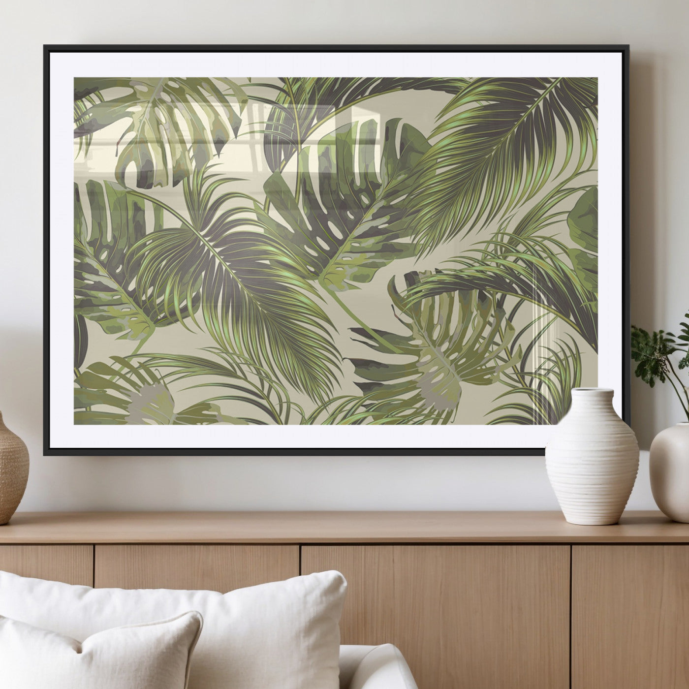 MGC-FP-36x24 - Palm Leaves Canvas Print