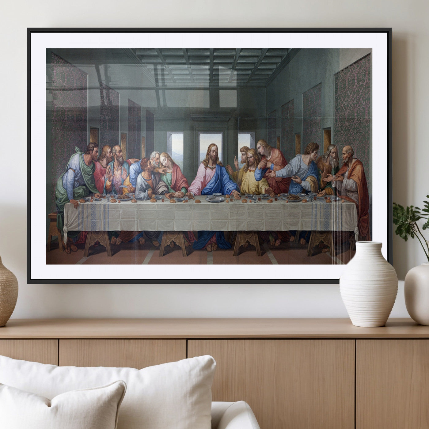 MGC-FP-36x24 - The Last Supper Multi Panel Canvas Wall Art