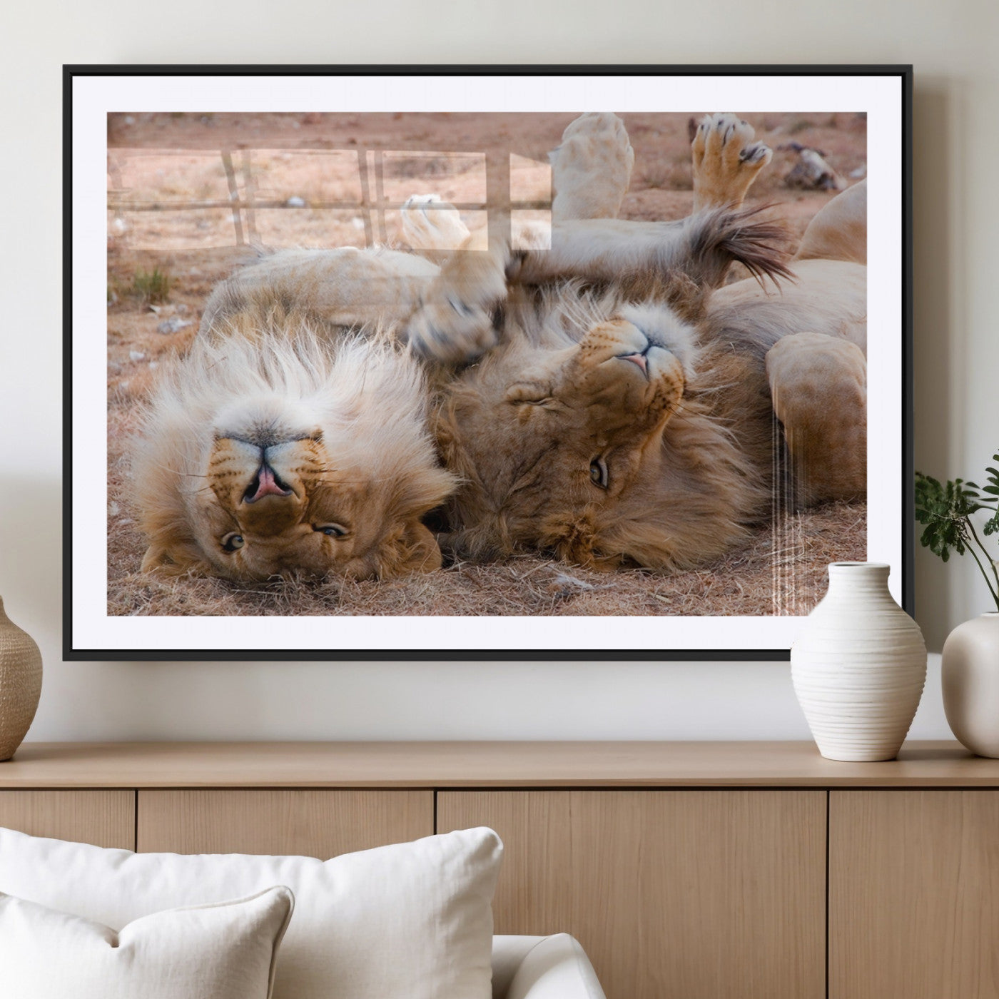 MGC-FP-36x24 - Animal Wall Art Lion Canvas Print