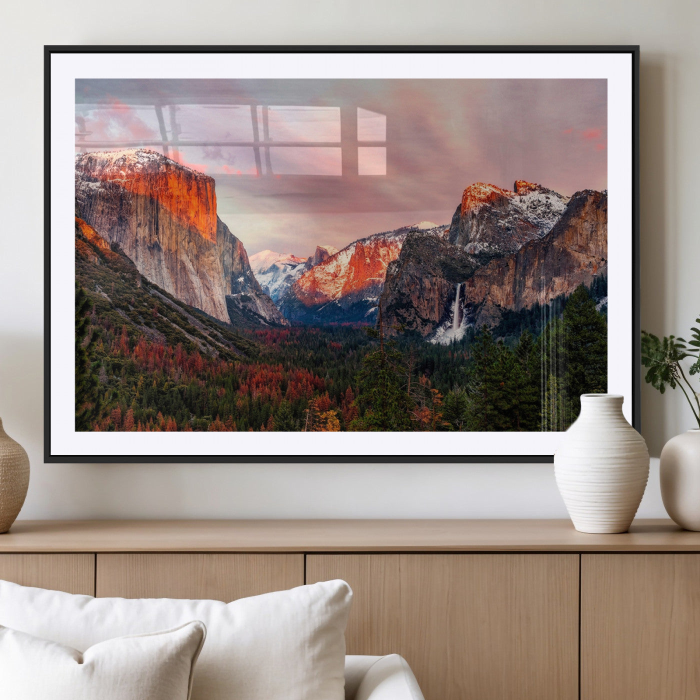 MGC-FP-36x24 - Yosemite Half Dome Wall Art Canvas Print El Capitan