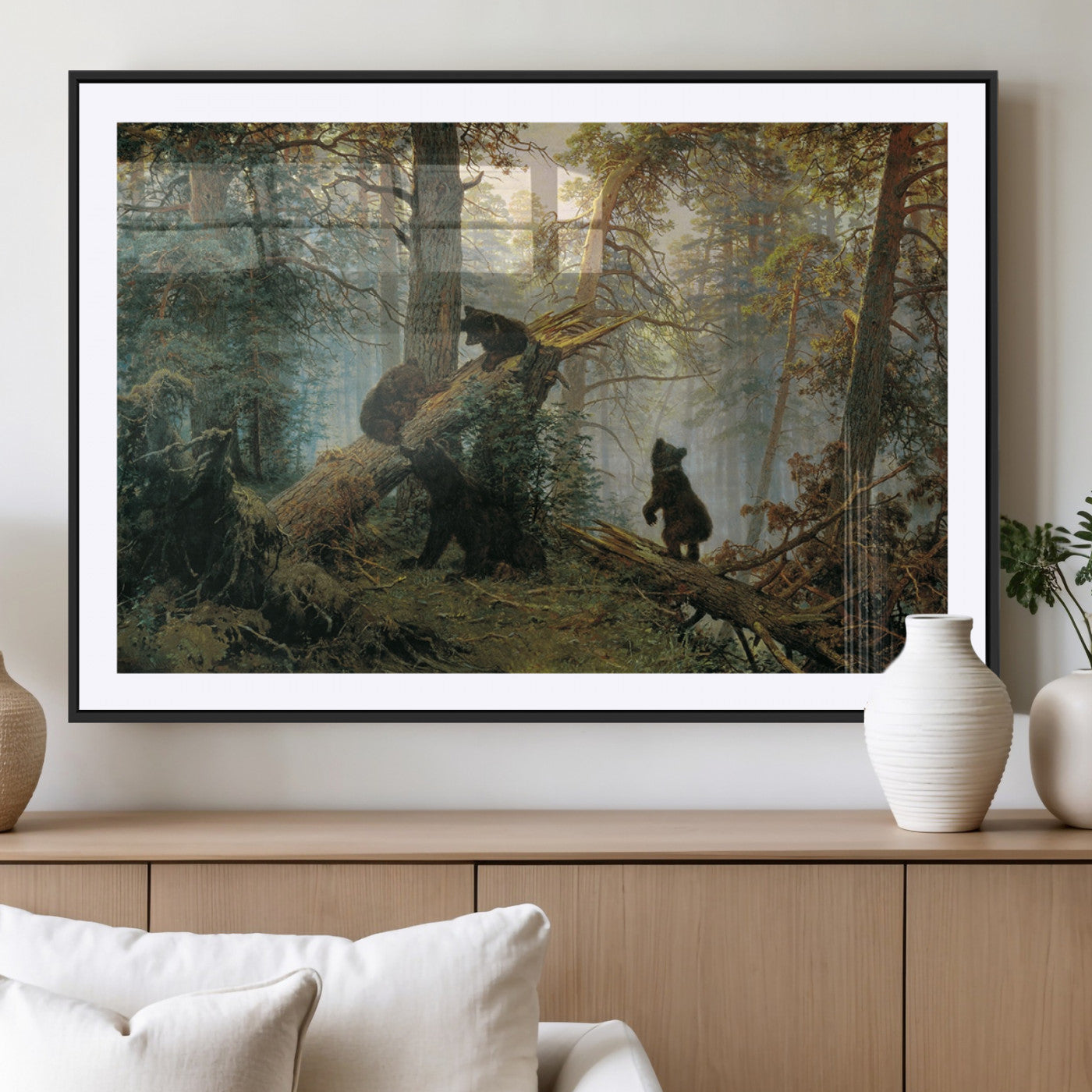 MGC-FP-36x24 - Grizzly Bear Cubs Wall Art Canvas Print