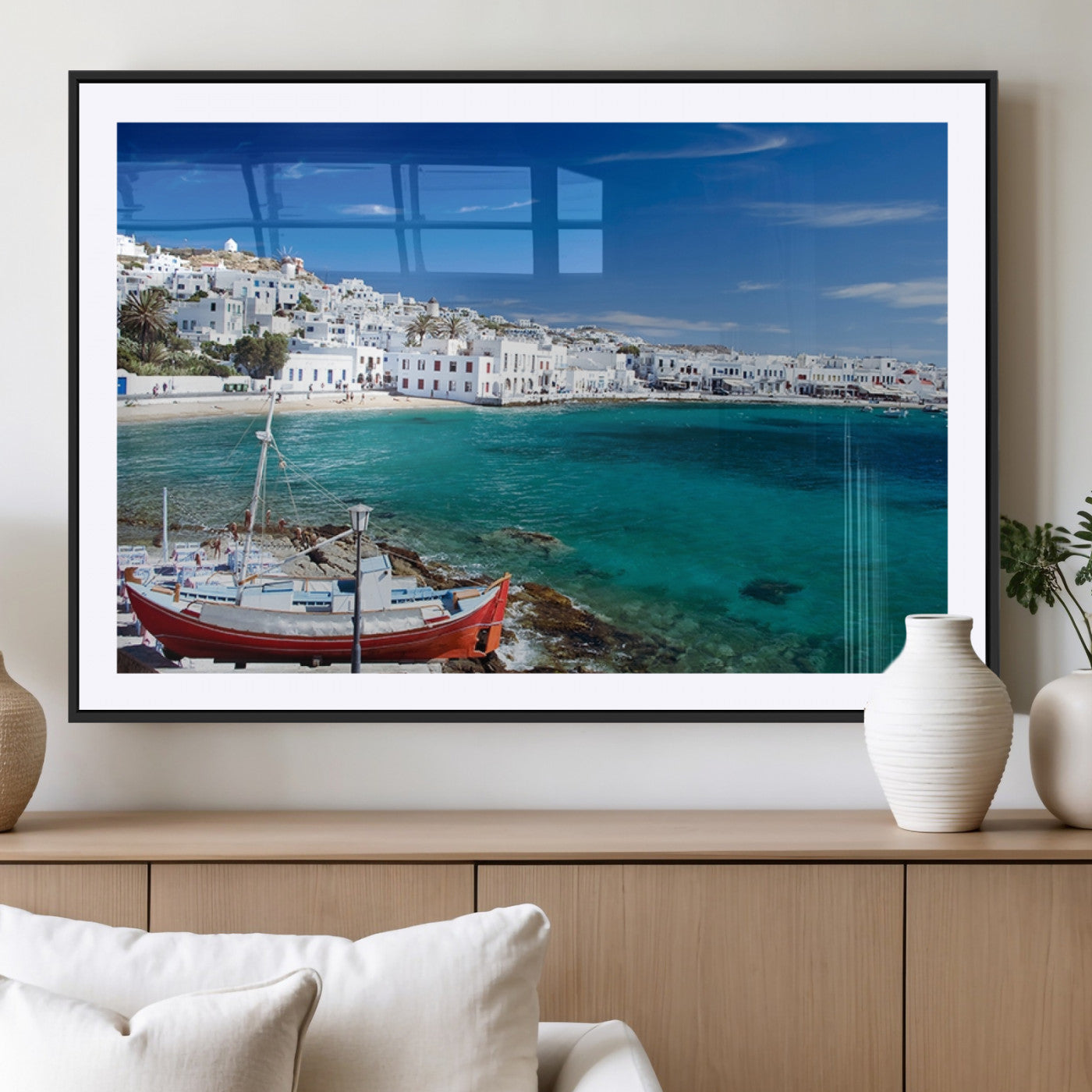MGC-FP-36x24 - Santorini Wall Art Canvas Print