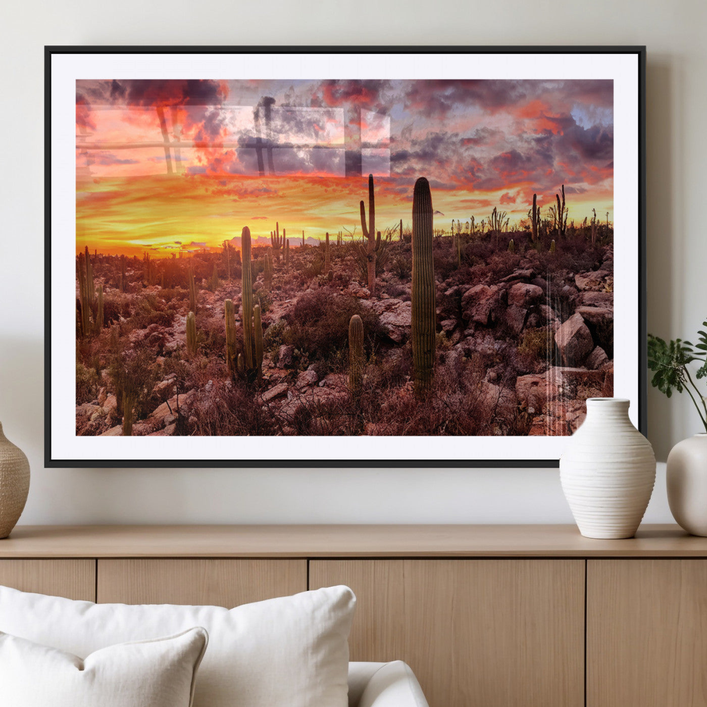 MGC-FP-36x24 - Arizona Desert Print, Western Cowboy Wall Art Print