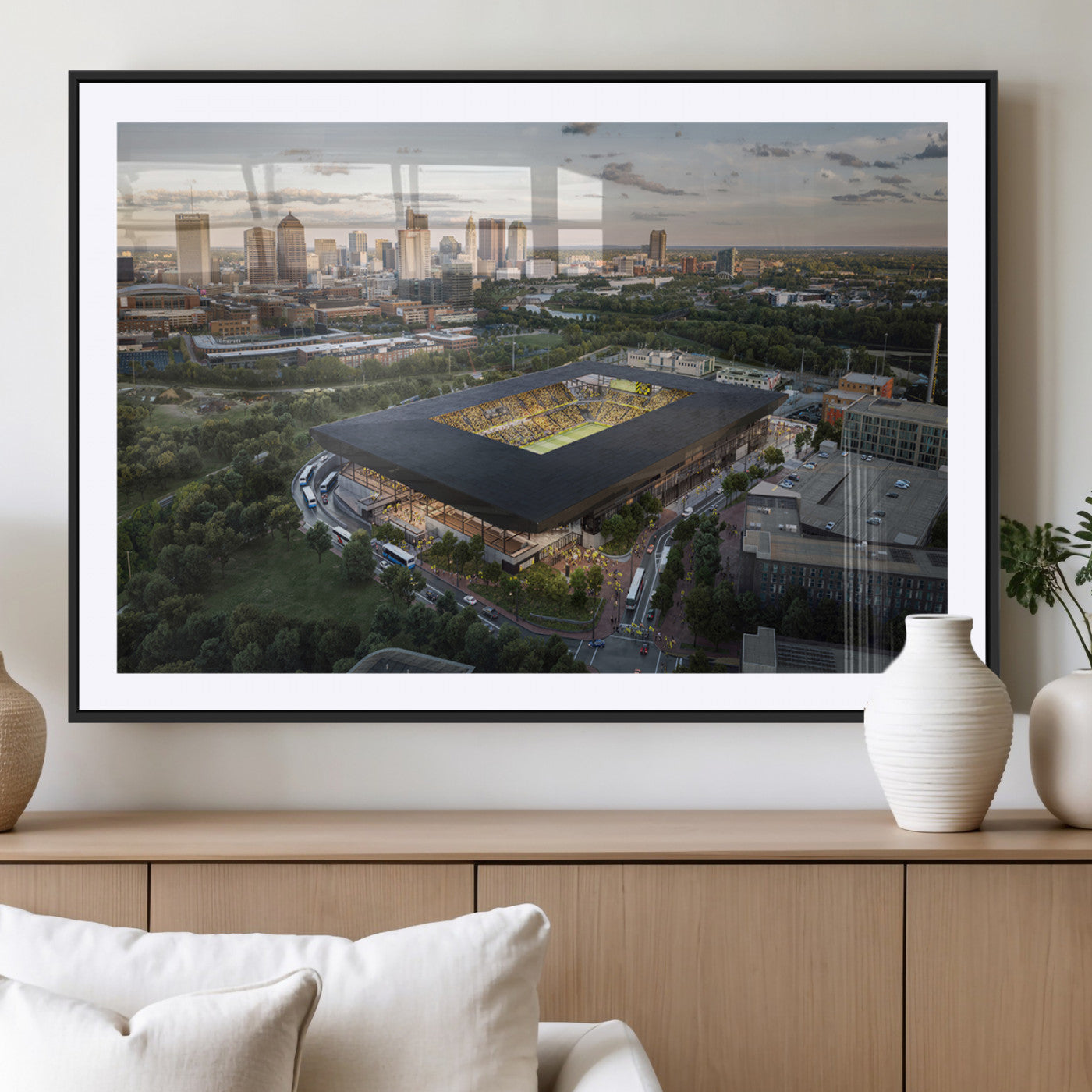 MGC-FP-36x24 - Columbus Crew Soccer Team Print - Columbus Crew Stadium Wall Art, Columbus Crew Soccer Wall Art