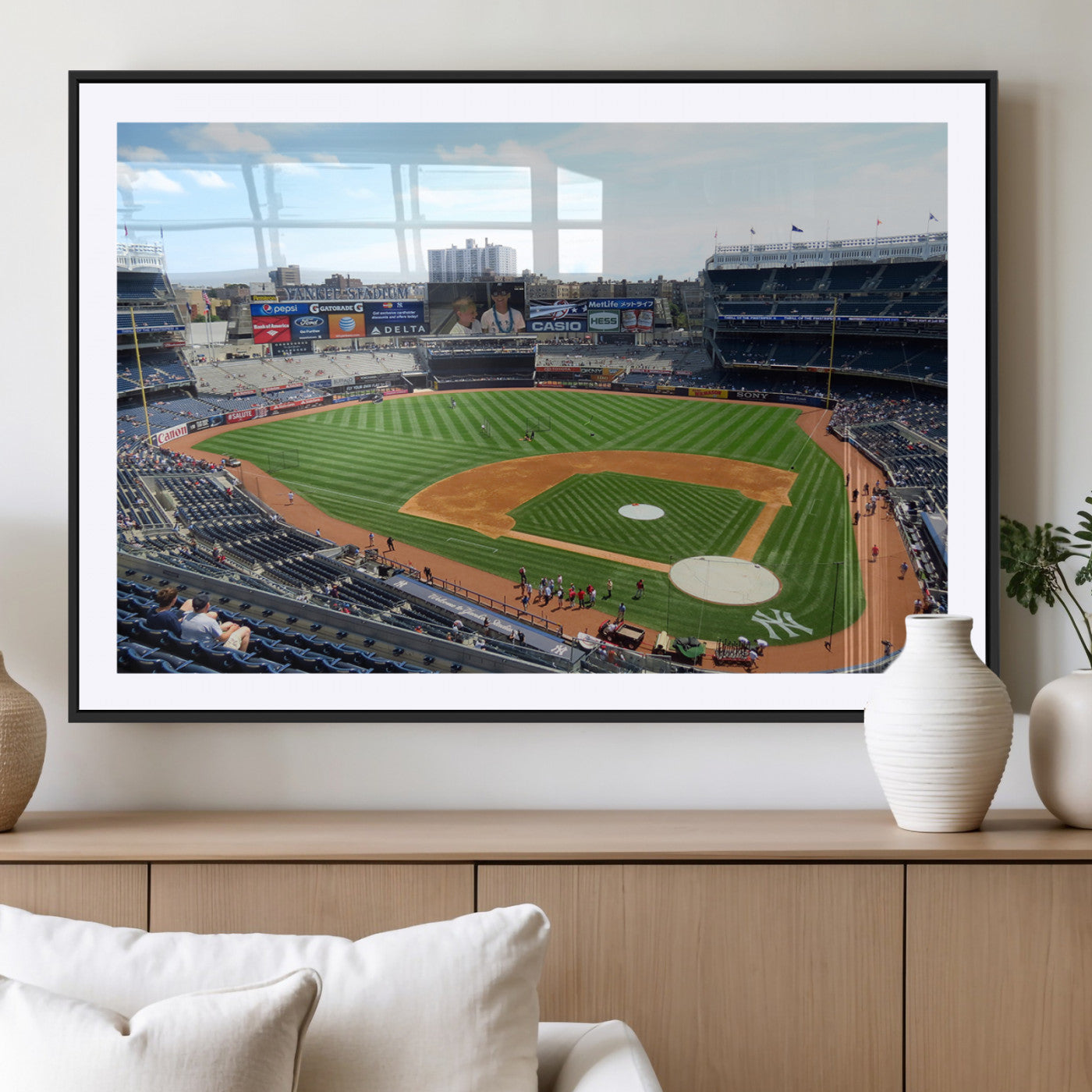 MGC-FP-36x24 - Buffalo Bills Stadium Wall Art - Buffalo Bills Decor- NFL Fans Gift, Perfect Sports Decor for Living