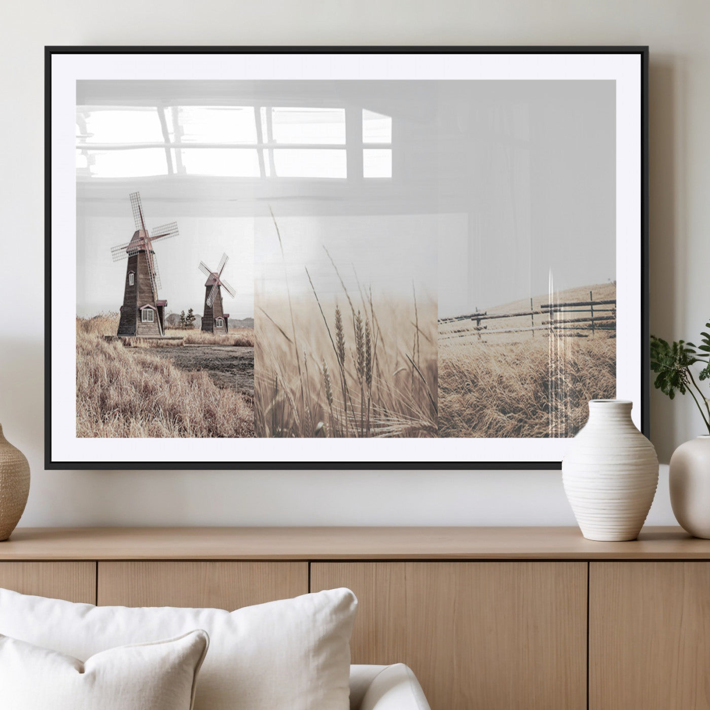 MGC-FP-36x24 - Farm Prints Set, Farmhouse Wall Art Canvas, Country House Decor, Country House Decor, Barn Print,