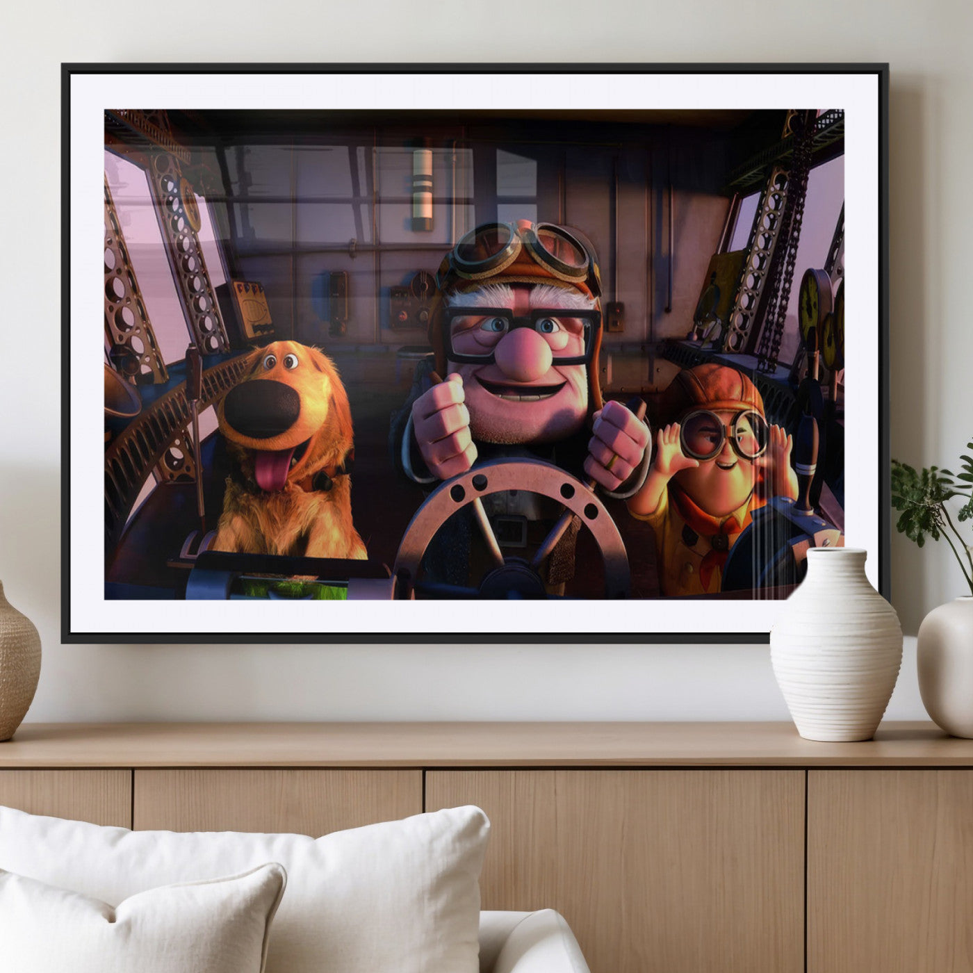 MGC-FP-36x24 - Carl Russel And Dog, Movie Up Poster, Movie Up Wall Art, Movie Up Poster Print, Carl