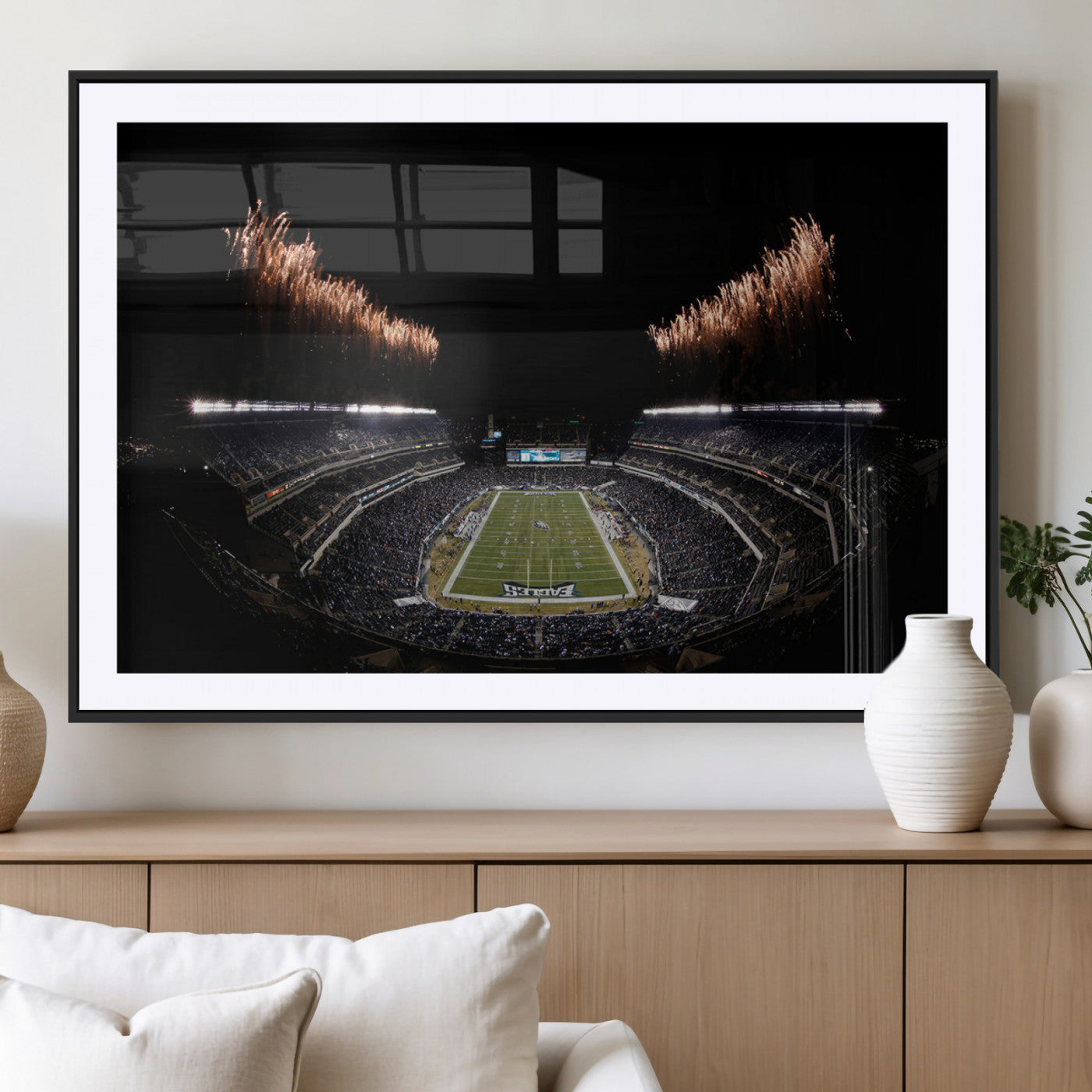 MGC-FP-36x24 - Eagles Field Stadium Wall Art | Philadelphia Eagles Football Team Print - Philadelphia Lincoln