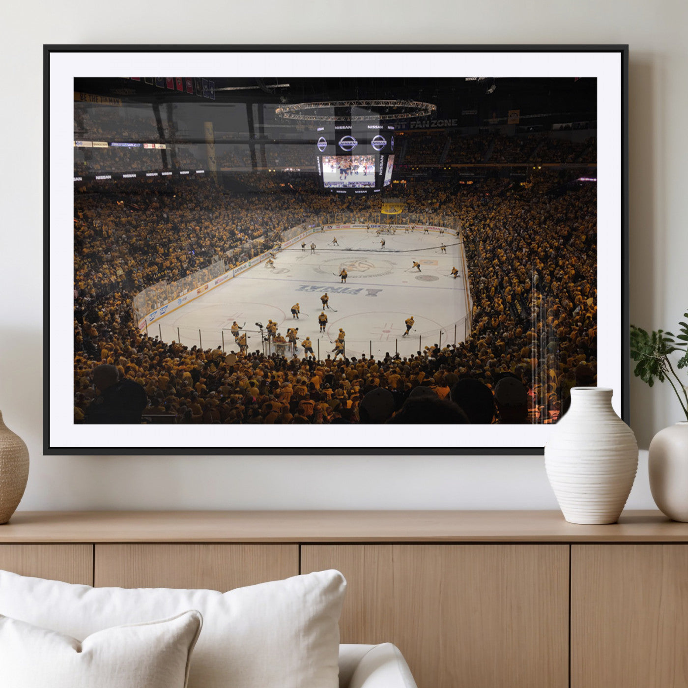 MGC-FP-36x24 - Bridgestone Arena - Nashville Predators Hockey Team Print - Nashville Wall Art Canvas Print