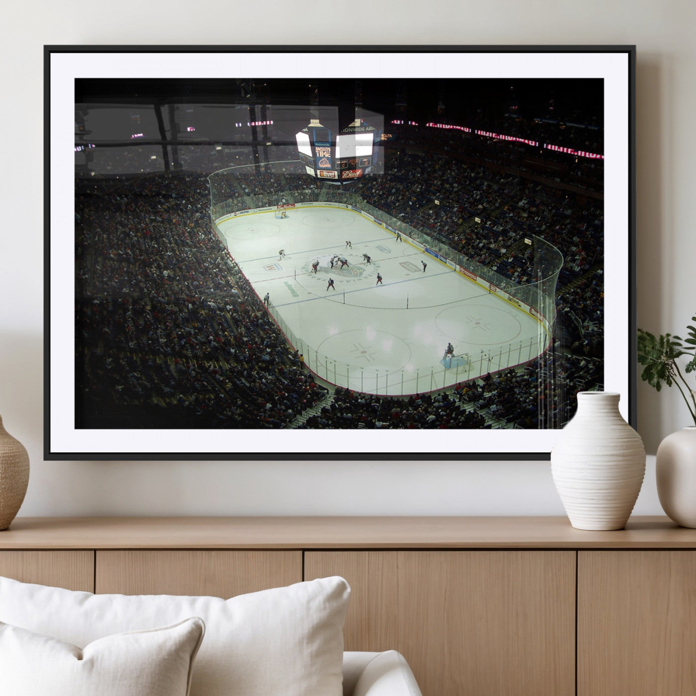 MGC-FP-36x24 - Nationwide Arena Ohio Columbus Blue Jackets Hockey Stadium Canvas Print Wall Art