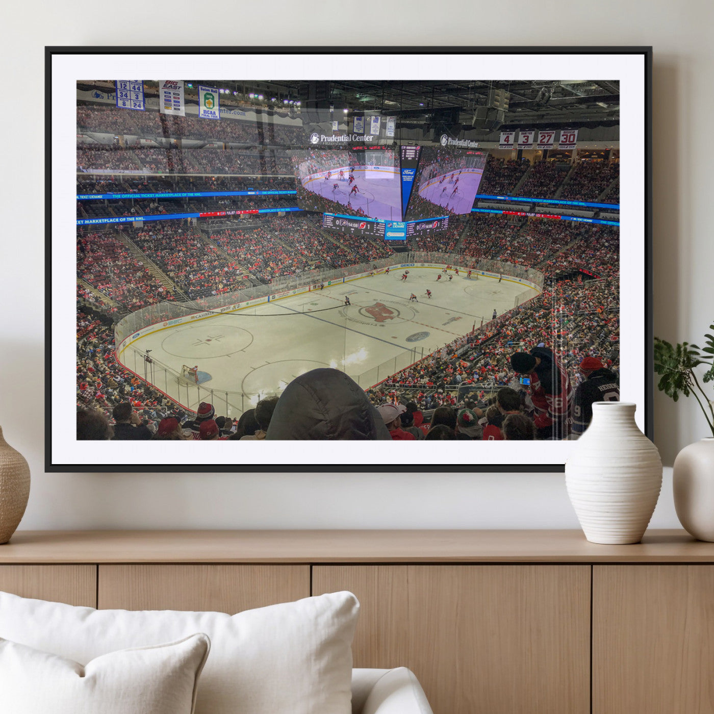 MGC-FP-36x24 - Prudential Center Newark New Jersey Devils Hockey Stadium, New Jersey Devils Hockey Stadium Canvas