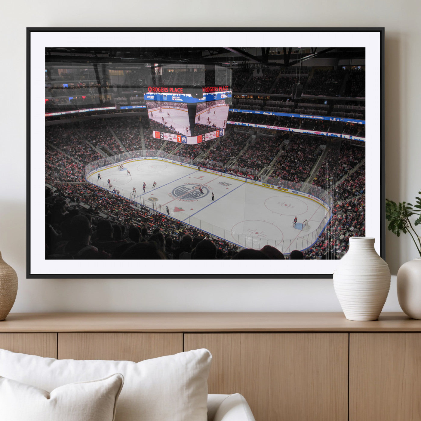 MGC-FP-36x24 - Rogers Place Edmonton Oilers Ice Hockey Stadium Wall Art, Rogers Place Edmonton Oilers Wall Art