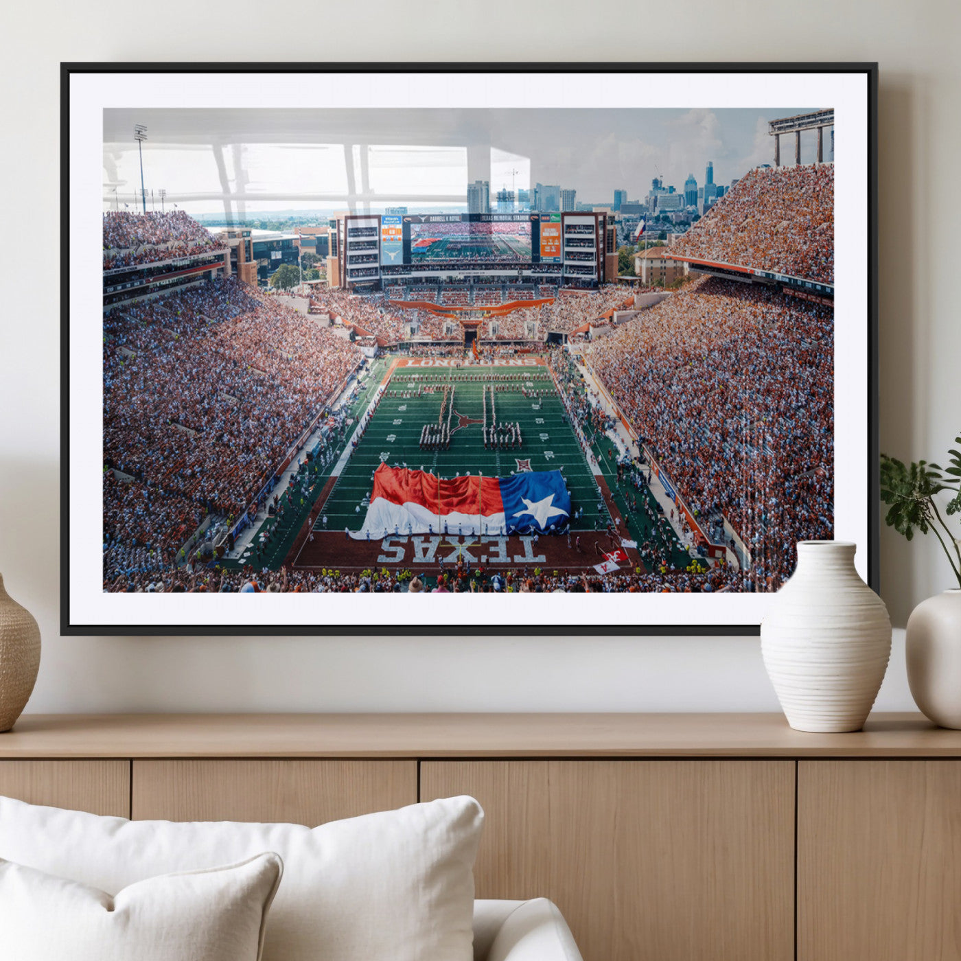 MGC-FP-36x24 - University of Texas Longhorns Football Team Canvas Print - Austin Darrell K Royal-Texas Memorial