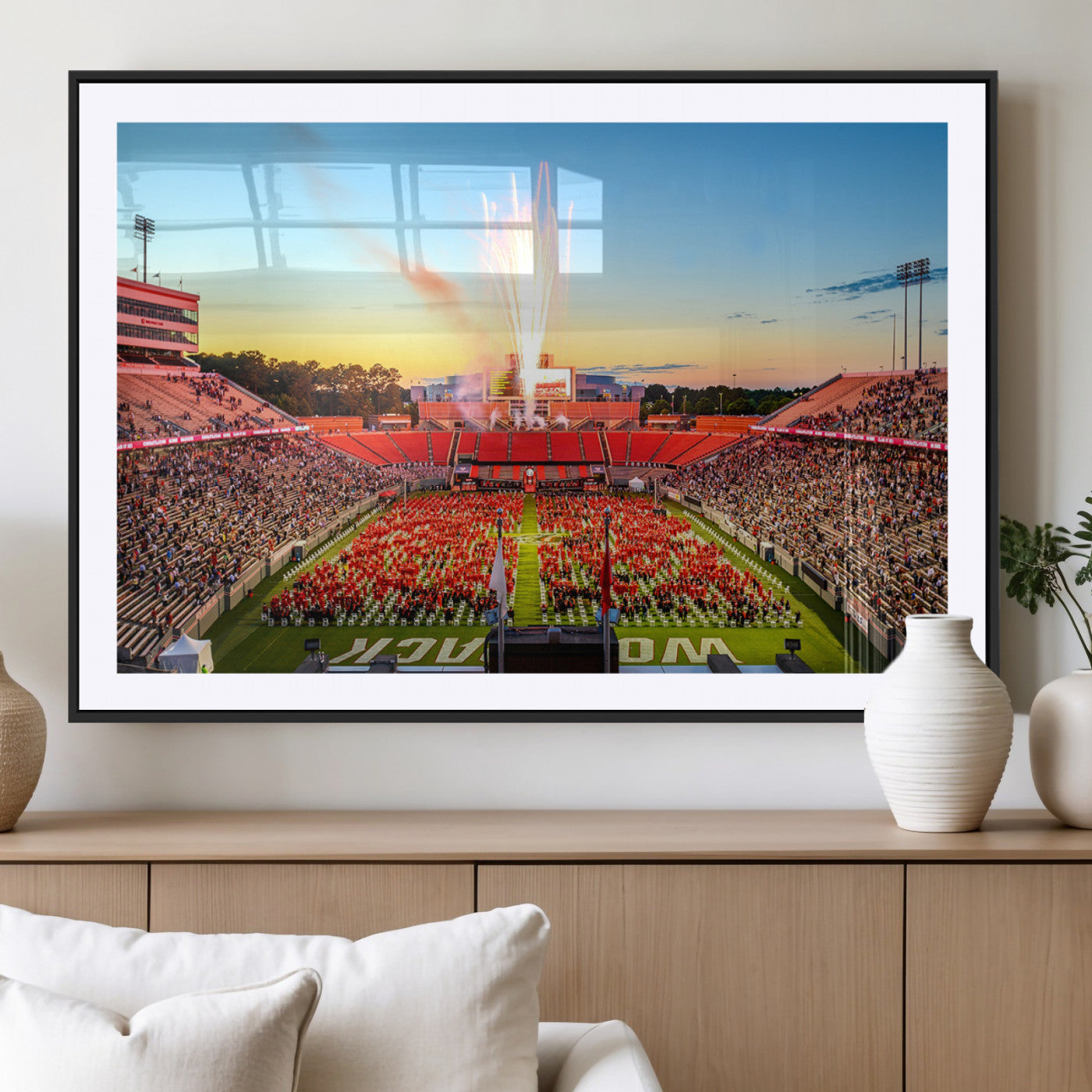 MGC-FP-36x24 - North Carolina State University Canvas Print, North Carolina State University Wolfpack Football Team