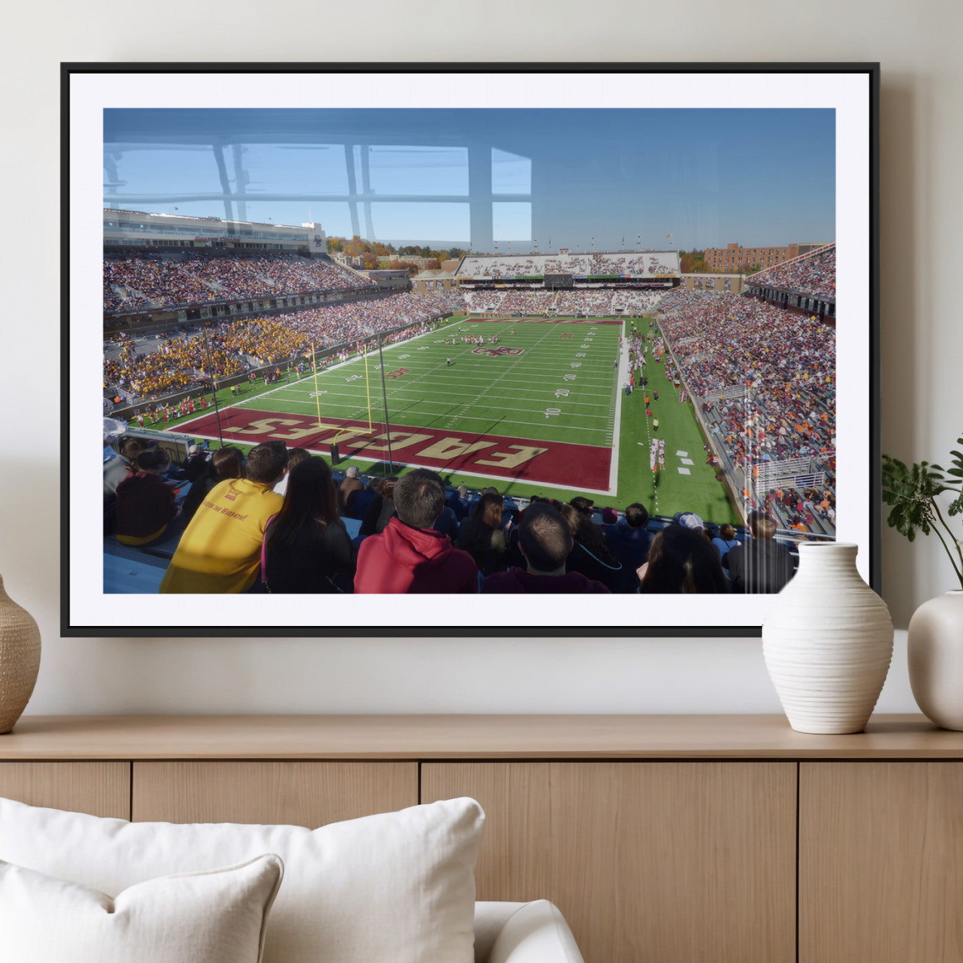 MGC-FP-36x24 - Boston College Eagles Football Team Print - Boston Alumni Stadium Wall Art Canvas Print