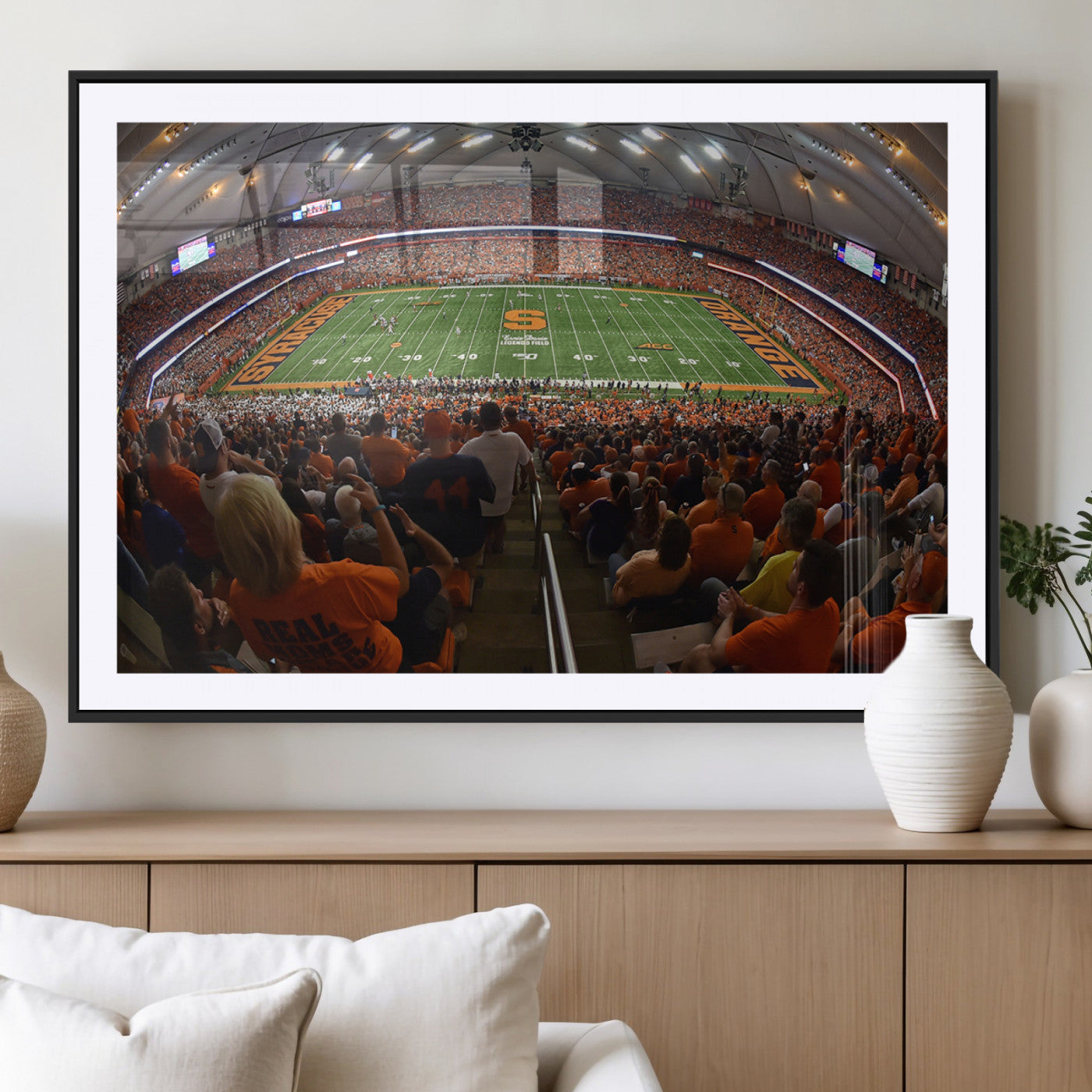 -Syracuse University Orange Football Canvas Print, Football Team Print - Syracuse JMA Wireless Dome