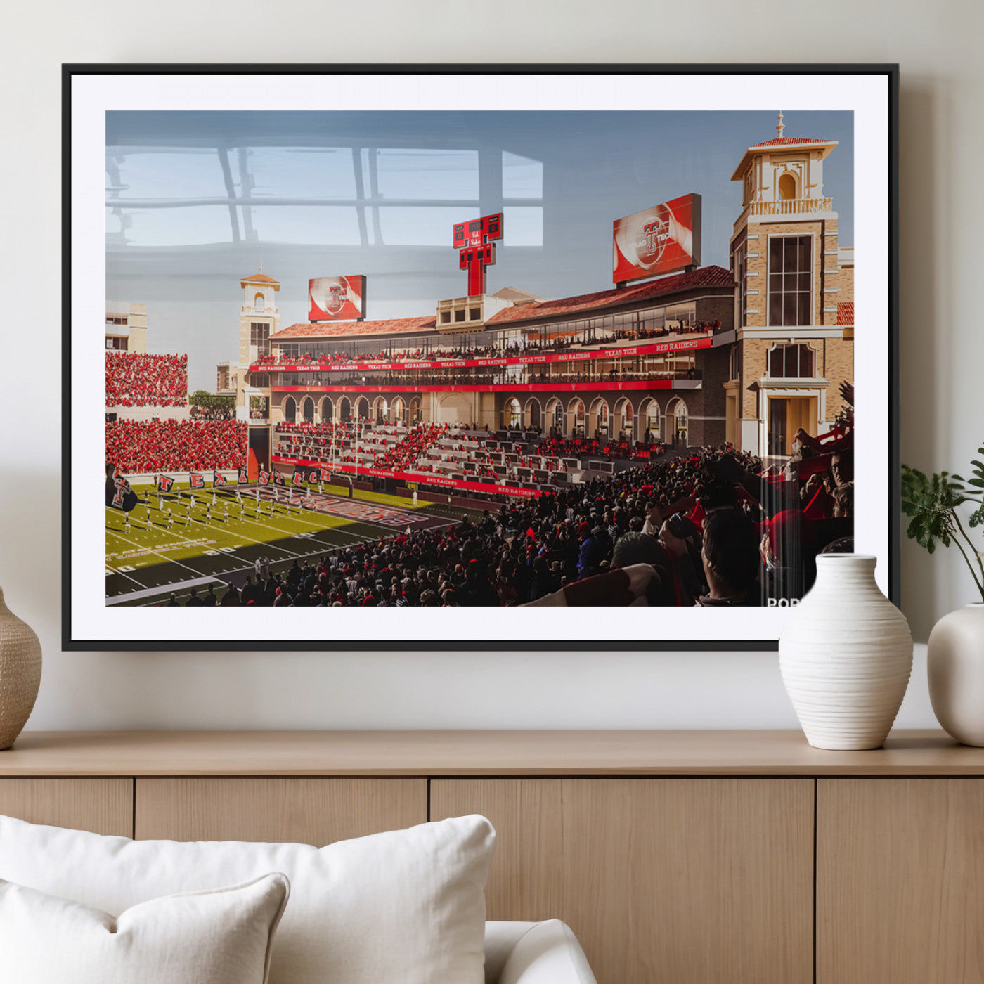 MGC-FP-36x24 - Jones AT&T Stadium Texas Tech Red Raiders Wall Art | Large Att Stadium Canvas Print | College