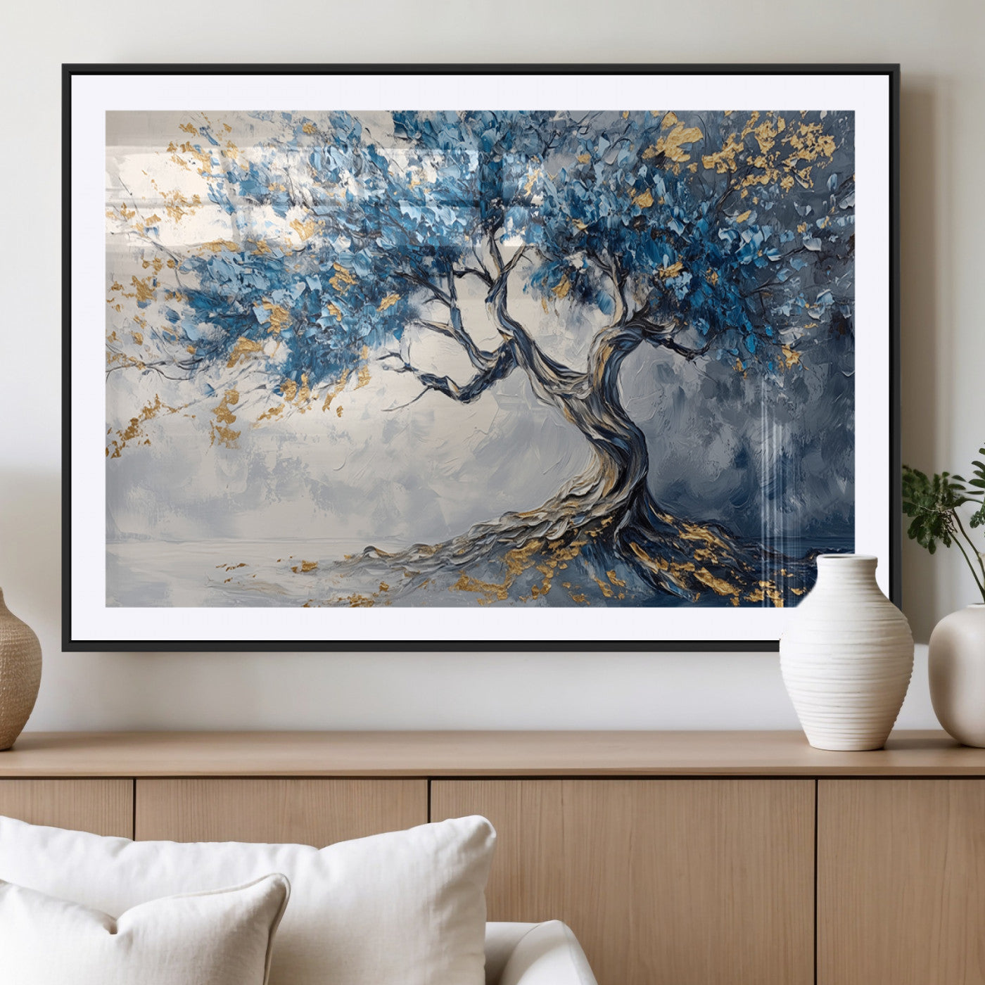 MGC-FP-36x24 - Abstract Tree Painting Canvas Wall Art | Tree of Life Painting Wall Art Canvas Print