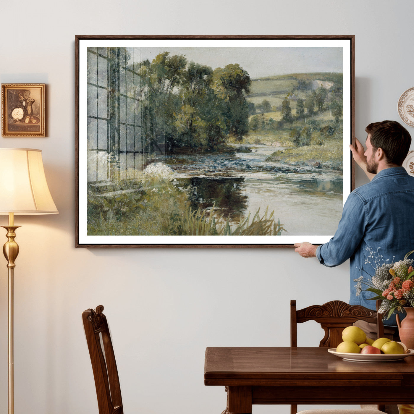 63256010-MGV-CV-36X24 - Edward Mitchell Bannister Streamside Wall Art Canvas Print