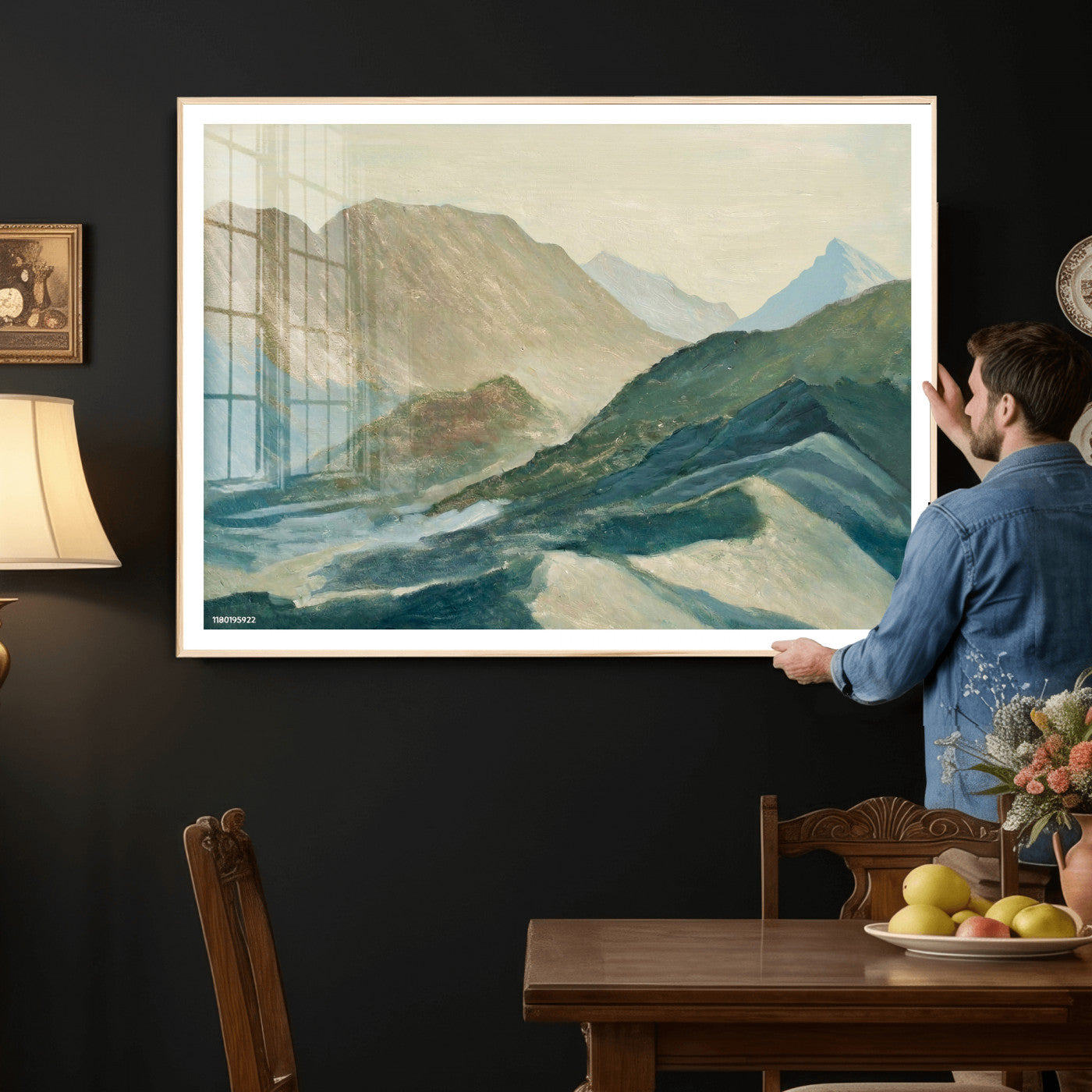 33629523-MGV-CV-36X24 - Shemelina Mountain Landscape, Mountains at Dawn Wall Art Canvas Print
