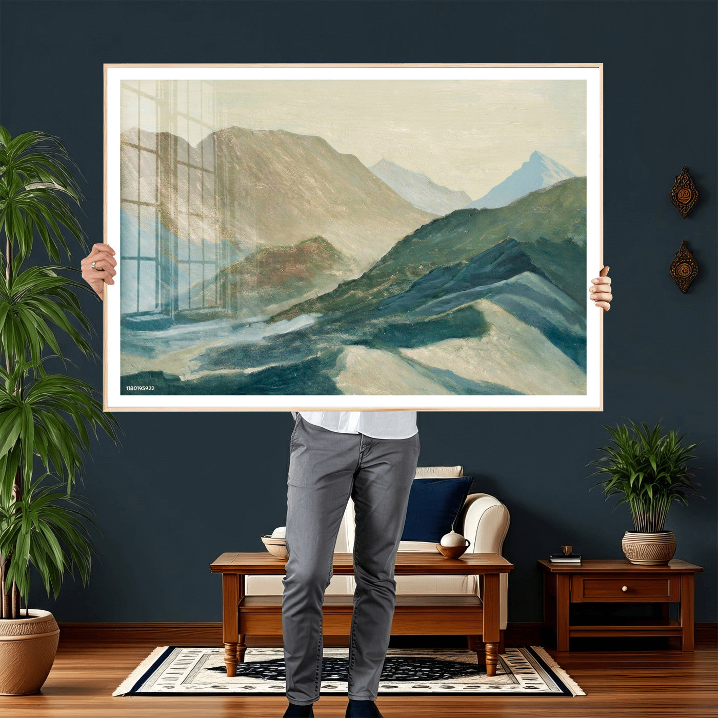 33629523-MGV-CV-36X24 - Shemelina Mountain Landscape, Mountains at Dawn Wall Art Canvas Print