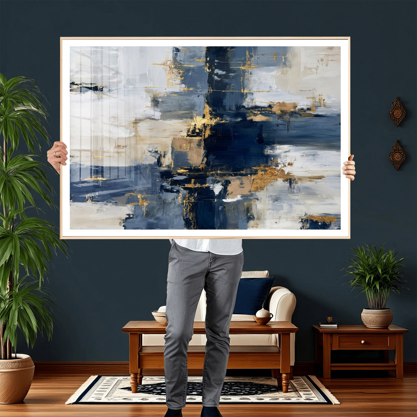 57128767-MGV-CV-36X24 - Abstract Wall Art Canvas Print