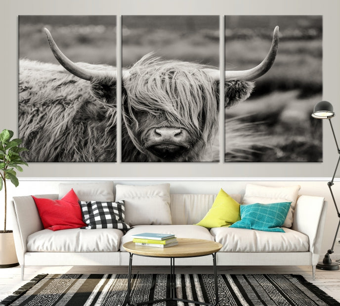 Cow Focus Art Wall Art Canvas Print