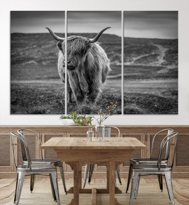 Cow Wall Art Wall Art Canvas Print