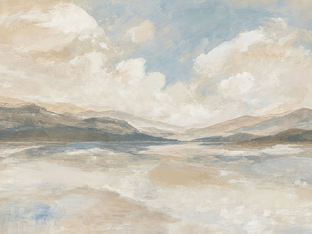12998065-_Poster-30x20 - Serene Mountain and Lake Landscape Canvas Wall Art