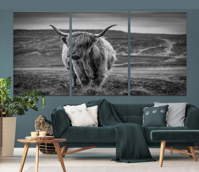 Art mural de vache Impression sur toile