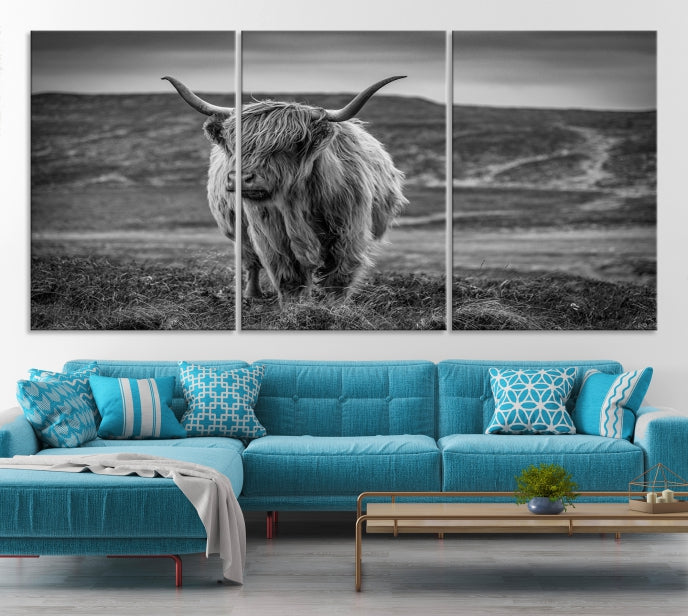 Art mural de vache Impression sur toile