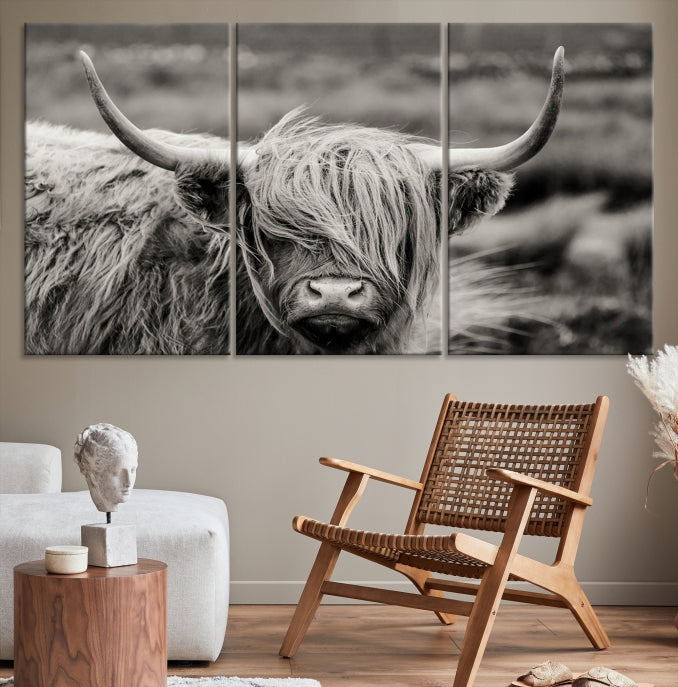 Vache Focus Art Wall Art Impression sur toile