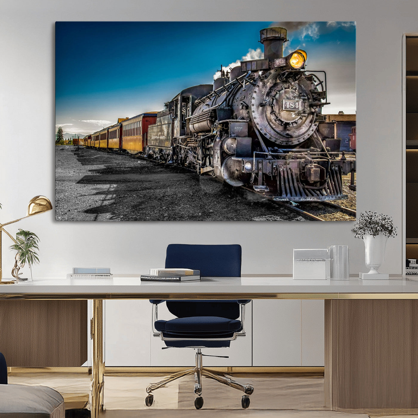 MGV-CV-36X24 - Train Wall Art Canvas Print